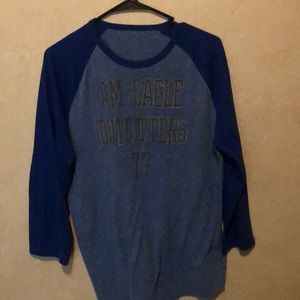 American Eagle 3 quarter sleeve shirt